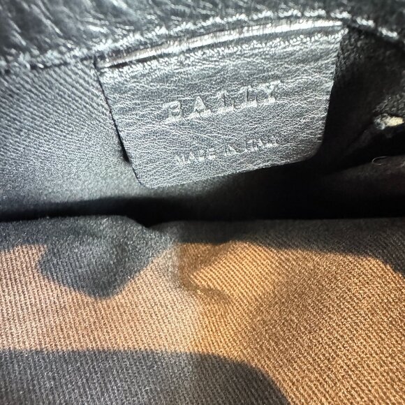 Bally 1851 Crossbody Sling Messenger Bag w/ Silver Tag - Picture 12 of 16